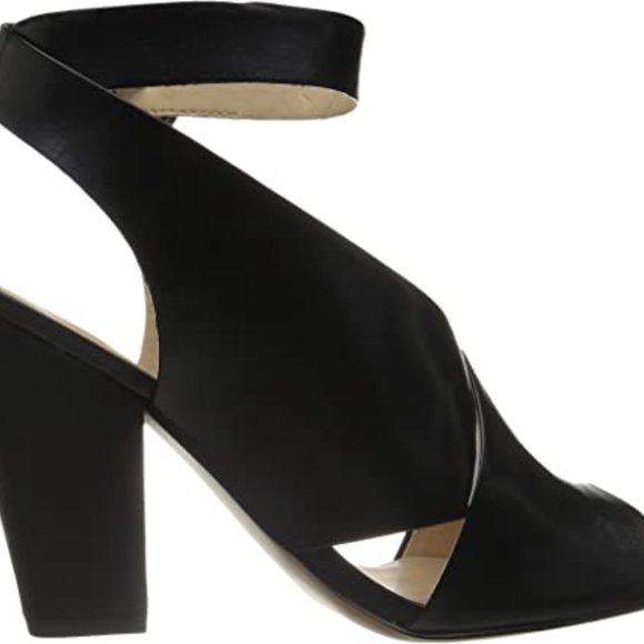 Black NINE WEST Women's Ombray Leather Dress Pump - Size 7.5 - Picture 11 of 15